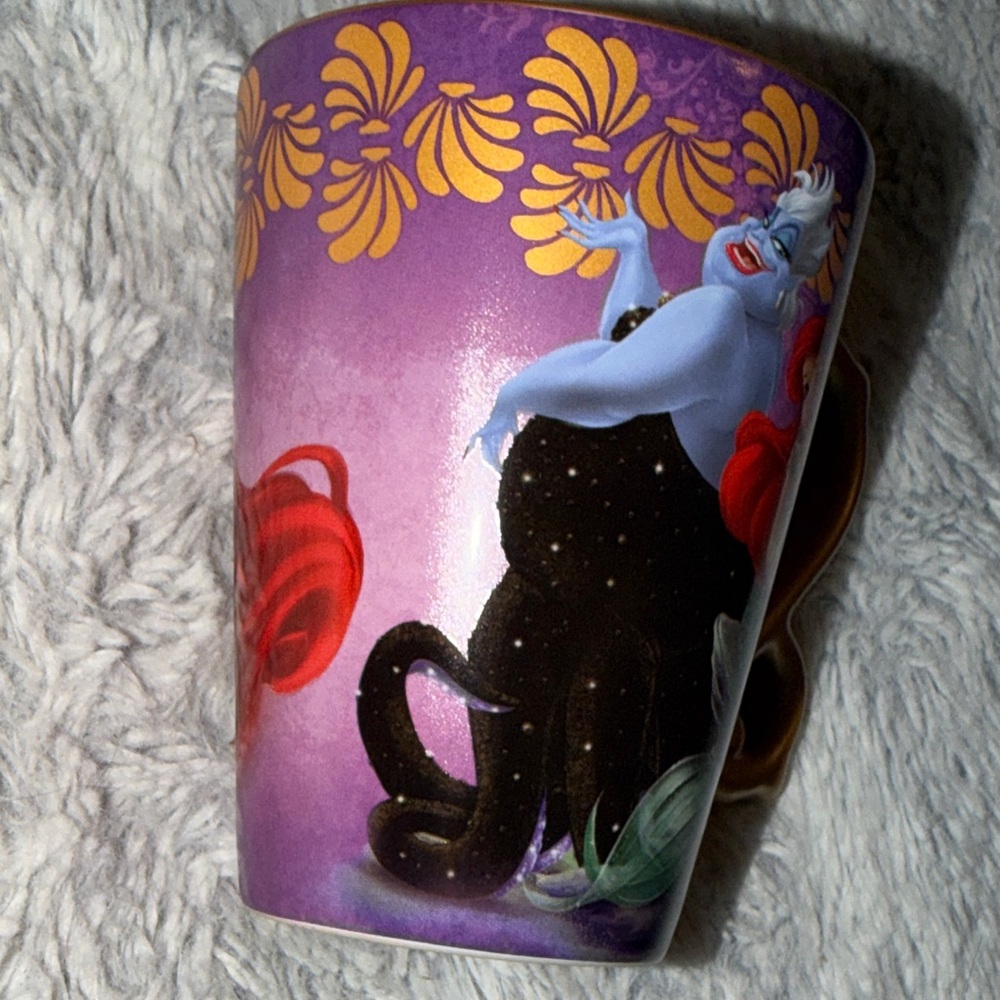 Disney Fairytale Mug Designer Collection with Ariel and Ursula Purple & Gold - Picture 11 of 11